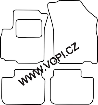 Textil-Autoteppiche Fiat Sedici 05/2006 - Royalfit (1347)